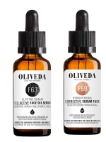 Oliveda F59 Hydroxytyrosol Corrective Gesichtsserum Serum Face 30ml + F63 Cell Active Face Oil 30ml