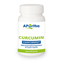 *Neu+hochdosiert* APOrtha® CAVACURMIN® Curcumin - 90 vegane Kurkuma Kapseln