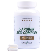 Natura Vitalis L-Arginin AKG mit L-Citrullin - 120 Kapseln (101g) MHD 7/24