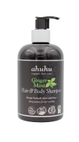 ahuhu organic hair care Ginger Mint Hair & Body Shampoo 500ml