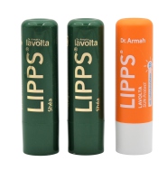 Dr. Armah Lavolta Shea Lipps 2x CLASSIC 4,7g + Sun Protect LSF 20 4,6g Lippenpflege