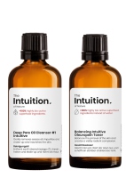 Oliveda THE INTUITION Balancing Intuitive Oleuropein Toner 100ml + Finer Pore ÖL Cleanser 100ml