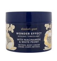 Elizabeth Grant Wonder Effect Body Cream mit Retinol, Niacinamid und weißer Pfingstrose 400ml