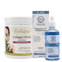 Cellufine® Verisol Collagen Drink excelsior mit 200mg Hyaluronsäure + Hochdosiertes Hyaluron-Serum mit Retinol & Collagen 100ml