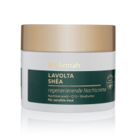 Lavolta SHEA Nachtcreme (150ml) mit Nachtkerzenöl, Q10 und Sheabutter - parfumfrei
