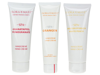 Flora Mare Handcreme Trio Orange 100ml + Granatapfel 75ml + Weisser Pfirsich 75ml Flora Mare Handcreme Trio Orange 100ml + Granatapfel 75ml + Weisser Pfirsich 75ml